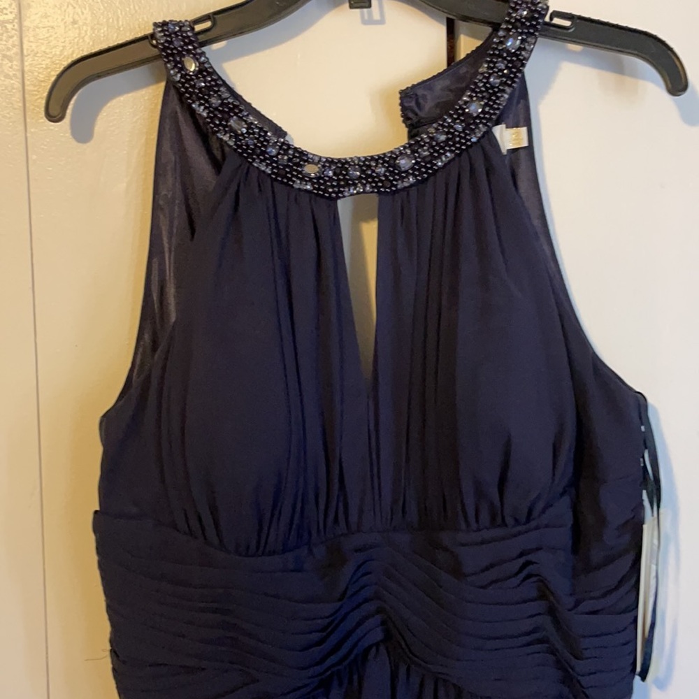 Simply gorgeous blue evening gown by Eliza